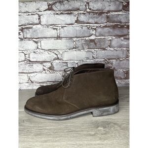 Bruno Magli Benzolone Brown Suede Leather Desert Ankle Boots Men Sz 10M US/43EU